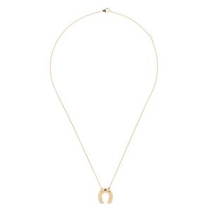 Колье Mini Horseshoe из желтого золота с подвеской