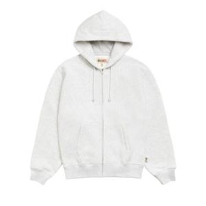 Толстовки на молнии Stussy Fleece Zip Hoodie 'Ash Heather'
