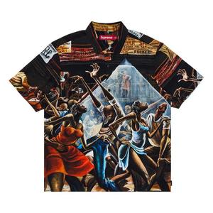 Рубашки на пуговицах Supreme x Ernie Barnes Short-Sleeve Shirt 'Танец'
