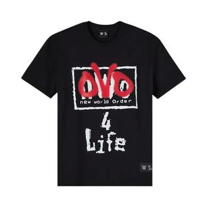 Футболка с коротким рукавом OVO x WWE OVO 4 Life Tee 'Black'