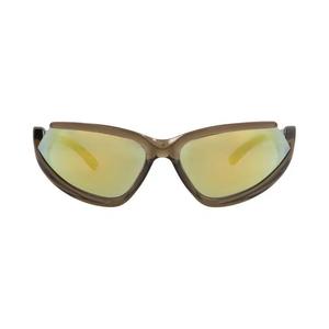 Солнцезащитные очки Balenciaga Shield-Frame Bio Injection 'Brown/Yellow'