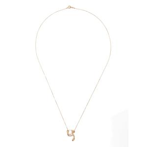 Ожерелье Y с бриллиантами из желтого золота 18K