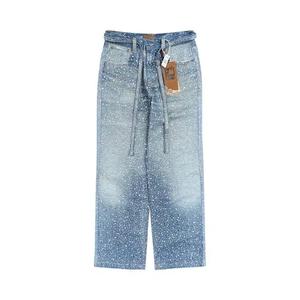 Джинсы Birth Of Royal Child 3D Printed Washed Swarovski Diamond Jean 'Blue'