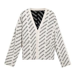 Кардиганы Balenciaga All-Over Cardigan 'Белый/Черный'