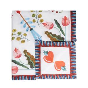 Льняная скатерть Turning Tulips