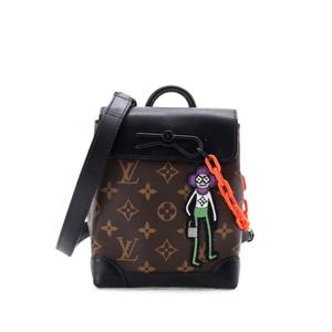 Сумка через плечо Steamer Bag Monogram Canvas with LV Friends Patch XS