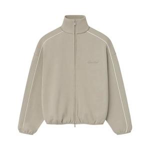 Куртки-треки Fear of God Essentials Modern Fleece Track Jacket With Piping 'Timber/Cloud White'