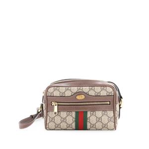 Мини-сумка через плечо Ophidia Shoulder Bag GG Coated Canvas