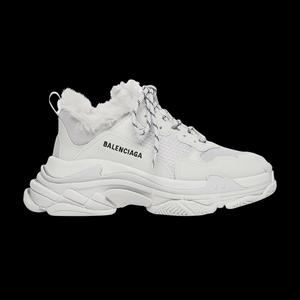 Кроссовки Balenciaga Triple S Sneaker 'Faux Fur - Grey'