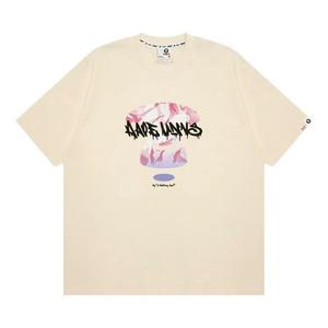 Футболки AAPE Unvs Moonface Graphic Tee 'Ivory/White'