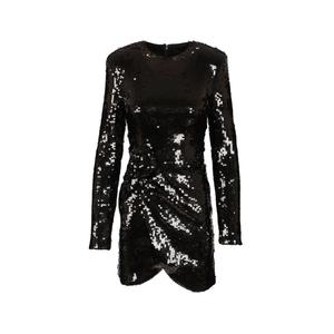 Платье мини LS с пайетками