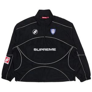 Куртки Supreme Reflective Piping Pullover 'Black'