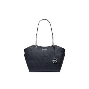 Женская сумка через плечо Jet Set Large Signature Logo цвета адмиралтейского синего 35S4STVT3B
