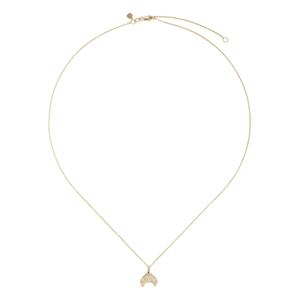 Колье Croissant Charm из желтого золота с бриллиантами