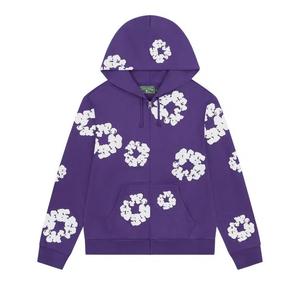 Толстовка на молнии Denim Tears Cotton Wreath 'Фиолетовый'