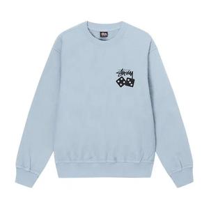 Круглые вороты Stussy Dice Pigment Dyed Crew 'Sky Blue'