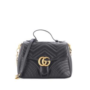 Сумка-саквояж GG Marmont Top Handle Flap Matelasse Leather Small