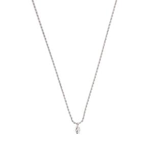 Серебряное колье с бриллиантами
