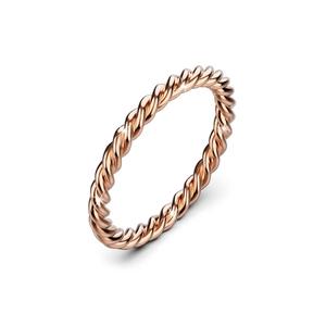 Тонкое кольцо Twisted Jules Slim Silhouette в розовом золоте