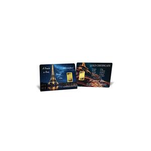 5G Gold Collection 999.9/24K Эйфелева башня серия золотой слиток (0.5 г)