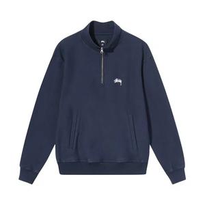 Полузастежки Stussy Stock Logo Mock 'Navy'