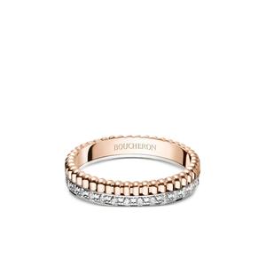 Серьги-кольца Quatre Radiant Edition из белого золота с бриллиантами