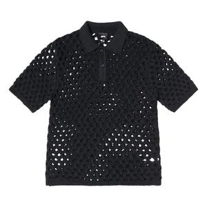 Поло Stussy Big Mesh Polo Sweater 'Черный'