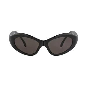 Солнцезащитные очки Balenciaga с оправой «кошачий глаз» Bio-Injection 'Black/Grey'