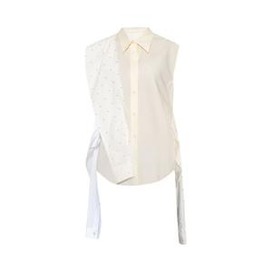 Рубашки на пуговицах MM6 Maison Margiela 6 Logo Shirt 'Off White'