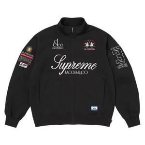 Молнии Supreme x La Martina x Jacob & Co Zip Up Sweatshirt 'Black'