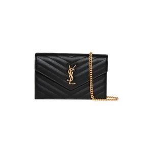 Кошельки Saint Laurent Cassandre Envelope Chain Wallet 'Black'