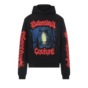 Худи Balenciaga Medium Fit Hoodie 'Черный'