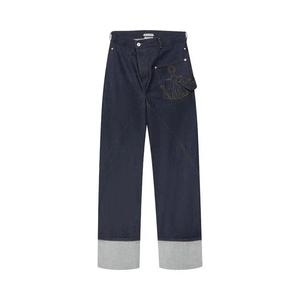 Джинсы JW Anderson Twisted Workwear Jean With Turnup 'Индиго'