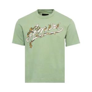 Футболки с коротким рукавом Amiri Filigree Tee «Минерально-зеленый»