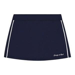 Юбки Sporty & Rich Signature Logo Court Skirt 'Темно-синий/Белый'