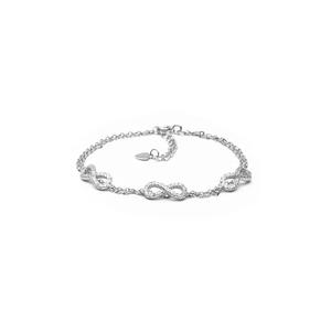 Браслет Millennia 2000 Infinity Cubic Zirconia из серебра 925 пробы