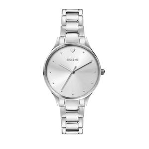 [Экологичные часы] Oui & Me Petite Bichette Silver Steel Strap Quartz Ladies Watches ME010157