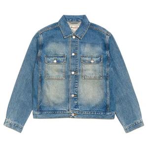 Джинсовые куртки Stussy Denim Trucker Jacket 'Темный Wash Indigo'