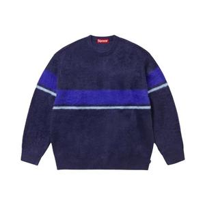 Свитера Supreme Brushed Stripe Sweater 'Navy'