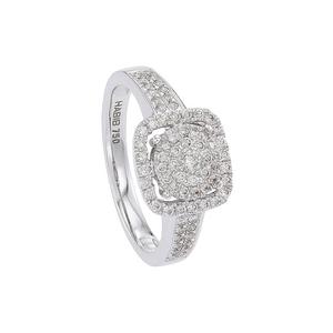 HABIB Круглое бриллиантовое кольцо в белом золоте 750/18K 23973
