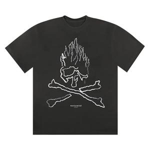 Футболки Cactus Jack by Travis Scott x Mastermind Skull Rhinestone Tee 'Black'