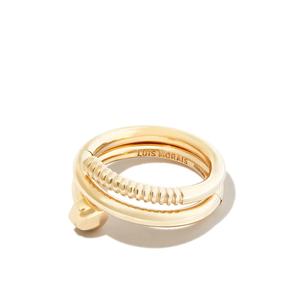 Кольцо Serpentine из желтого золота