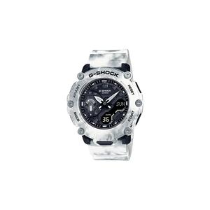 Мужские аналогово-цифровые часы GA-2200GC-7A Frozen Forest Carbon Core Guard White Resin Band Sport Watch
