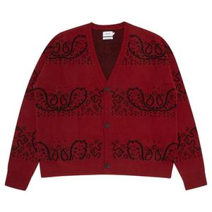 Кардиганы Rhude Bandana Knit Cardigan 'Красный/Черный'