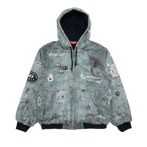 Куртки Supreme HJR Trompe L'oeil Hooded Work Jacket 'Blue'