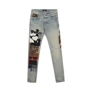 Amiri Art Patch Jeans 'Клей/Индиго'