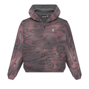 Молнии Hellstar Path to Paradise Airbrush Zip-Up Hoodie 'Pink'