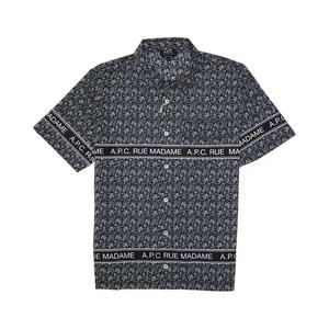 Рубашки на пуговицах A.P.C. Логотип Короткий рукав Рубашка 'Dark'