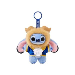 Мягкие игрушки Pop Mart x Disney Stitch Adventure Series Виниловый плюшевый подвесной брелок 'Зверь Стич'