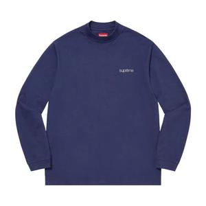 Футболки с длинным рукавом Supreme Mock Neck Long-Sleeve Top 'Dark Navy'